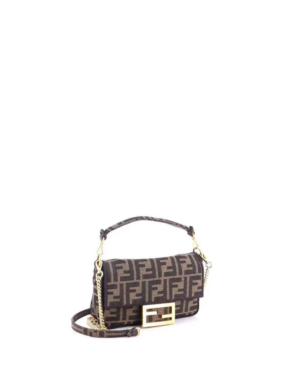 Fendi Baguette Nm Bag Zucca Canvas Mini #281289F23B - Picture 2 of 7